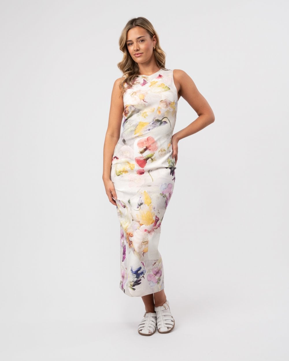 Ted Baker Lilyha Womens Printed Scuba Bodycon Dress