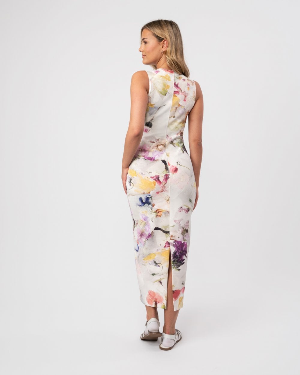 Ted Baker Lilyha Womens Printed Scuba Bodycon Dress