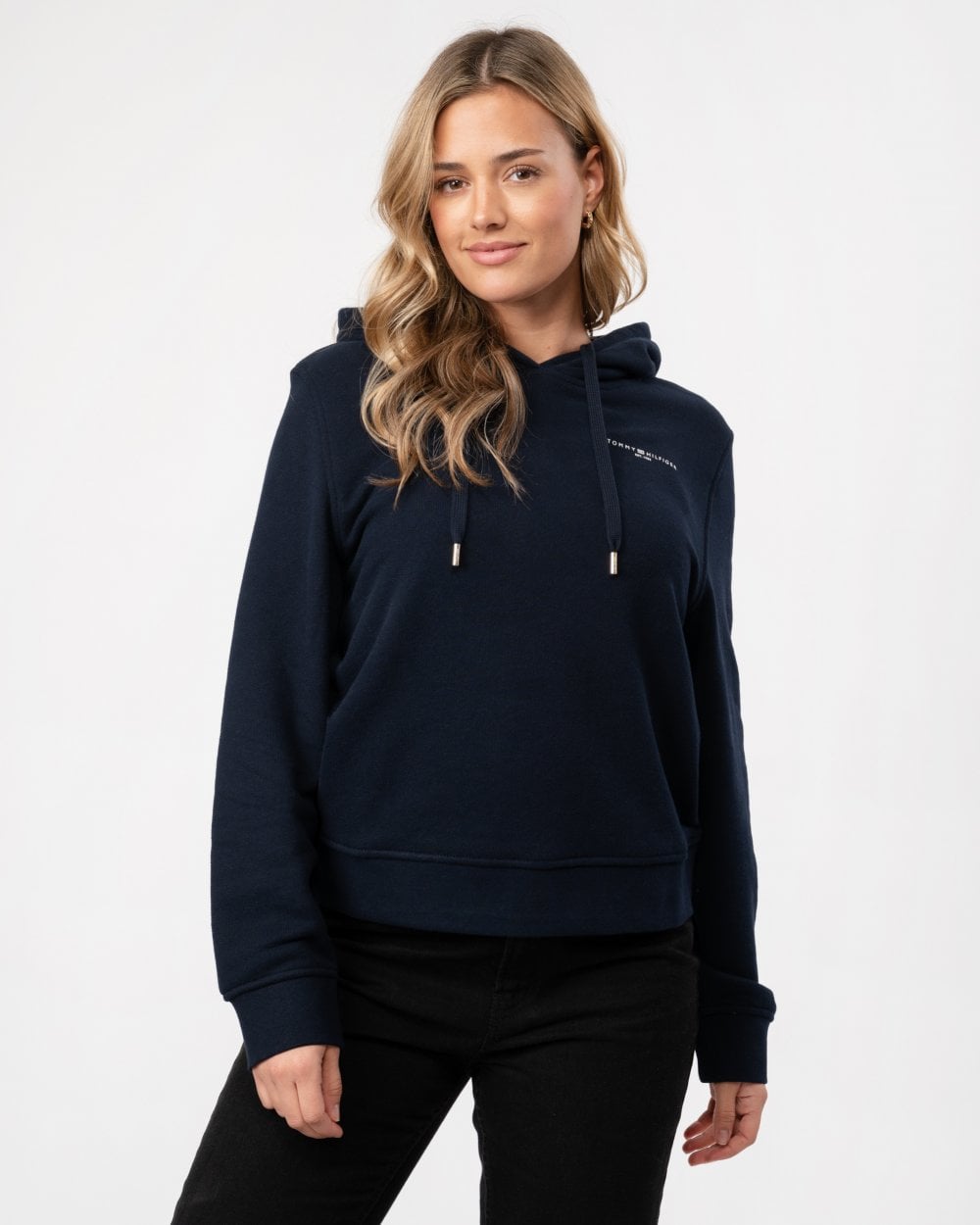 Tommy Hilfiger 1985 Relax Mini Corp Logo Womens Hoodie