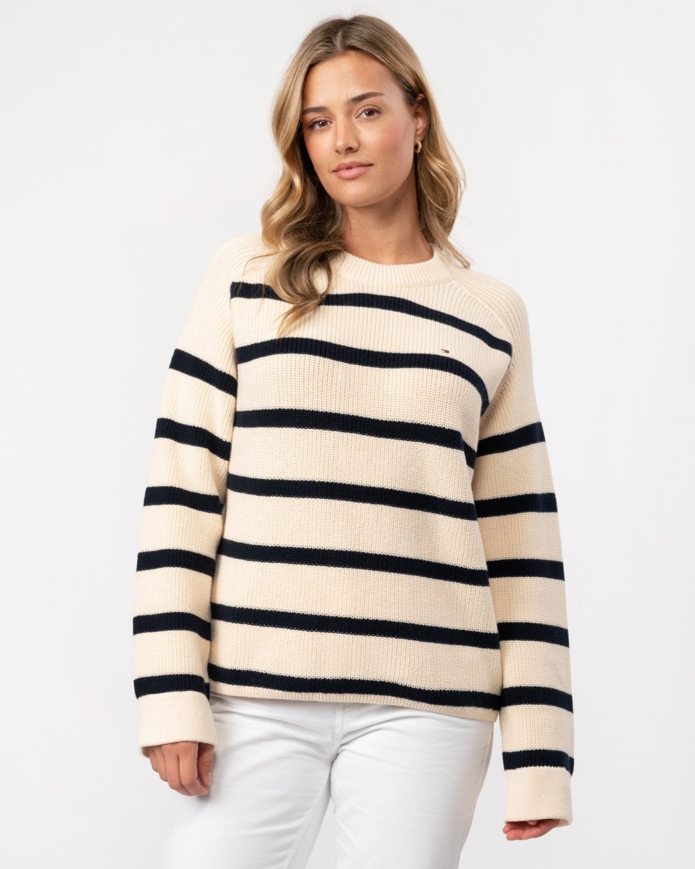 Tommy Hilfiger Cardi Stitch Womens Crew Jumper