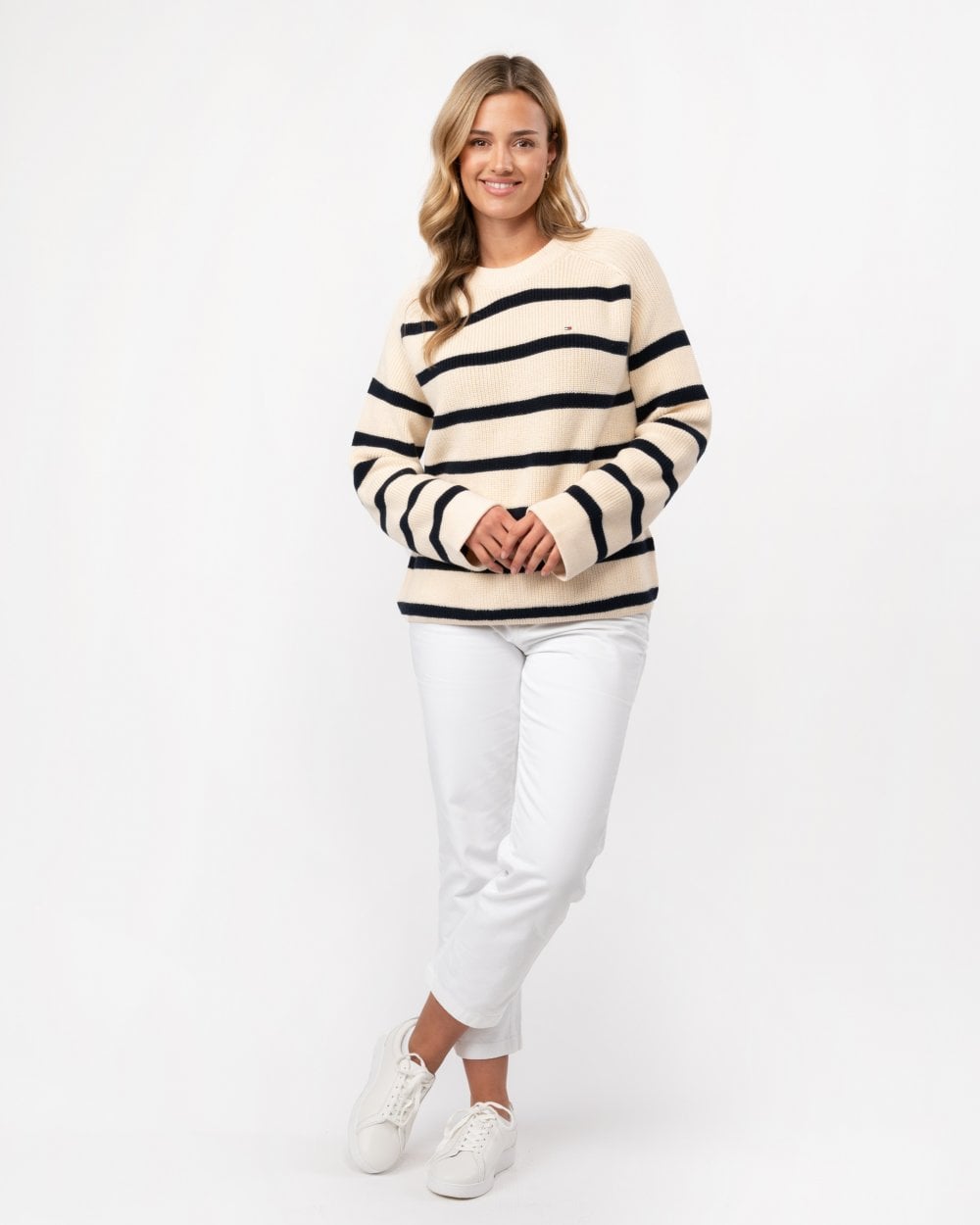Tommy Hilfiger Cardi Stitch Womens Crew Jumper