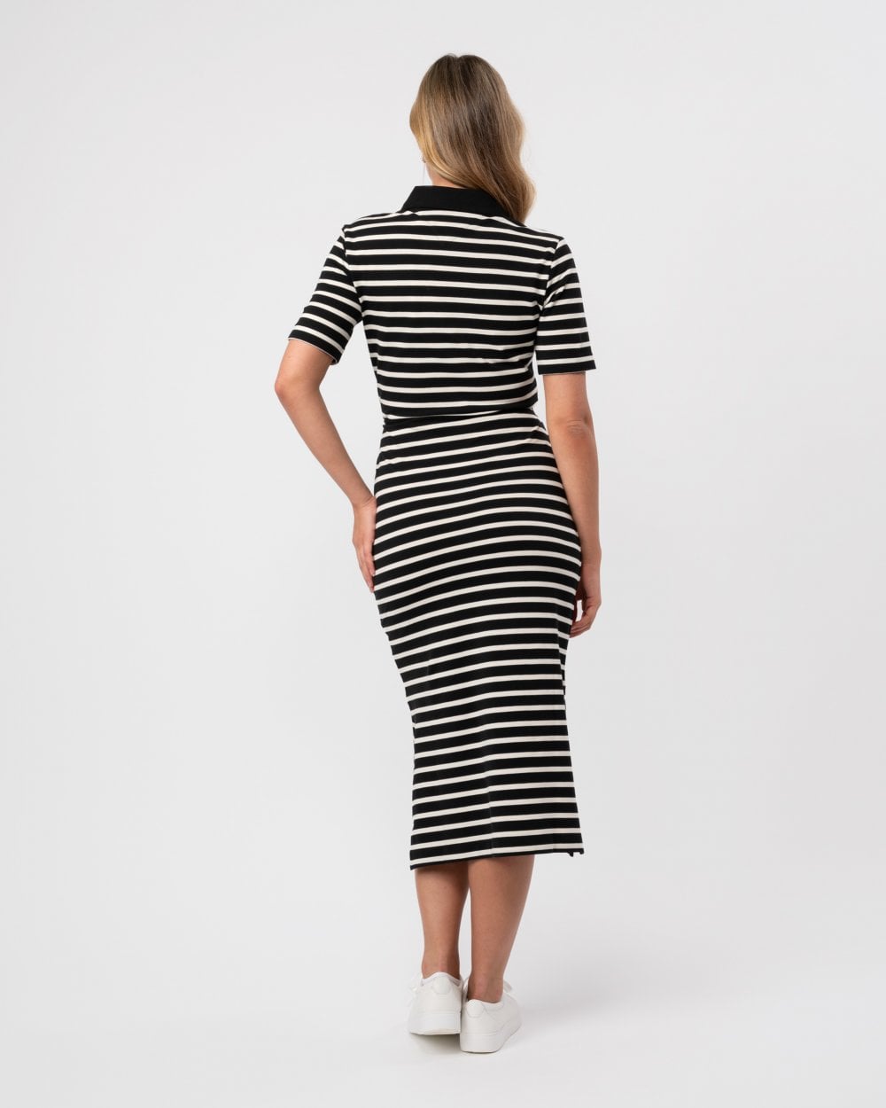 Tommy Hilfiger Breton Womens Midi Polo Dress