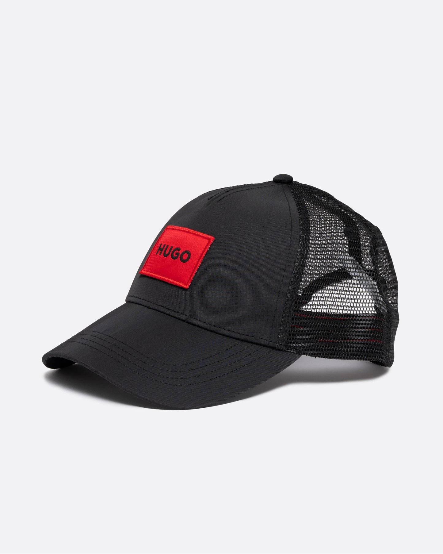 HUGO Kody-PL Mens Twill Trucker Cap with Logo Label and Snap Back Closure