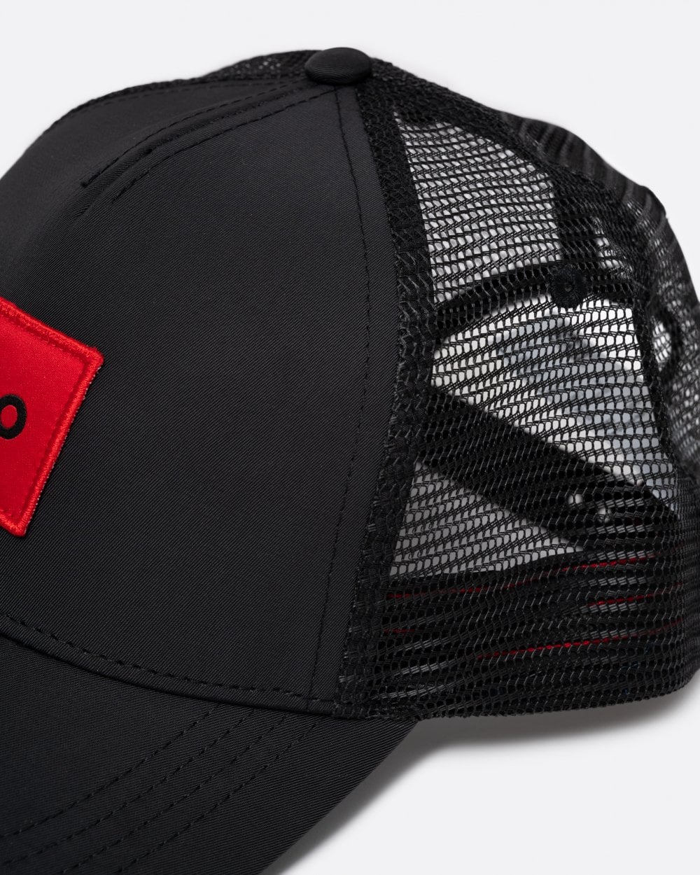 HUGO Kody-PL Mens Twill Trucker Cap with Logo Label and Snap Back Closure
