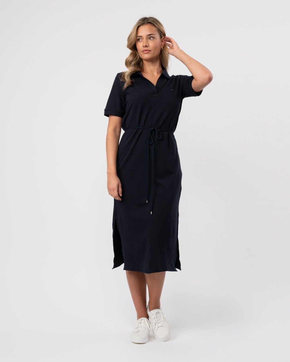 Tommy Hilfiger Open Placket Lyocell Womens Polo Dress – CHO