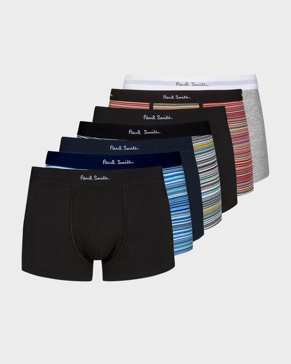 Paul Smith Paul Smith 7-Pack Mens Signature Stripe Mixed Trunks