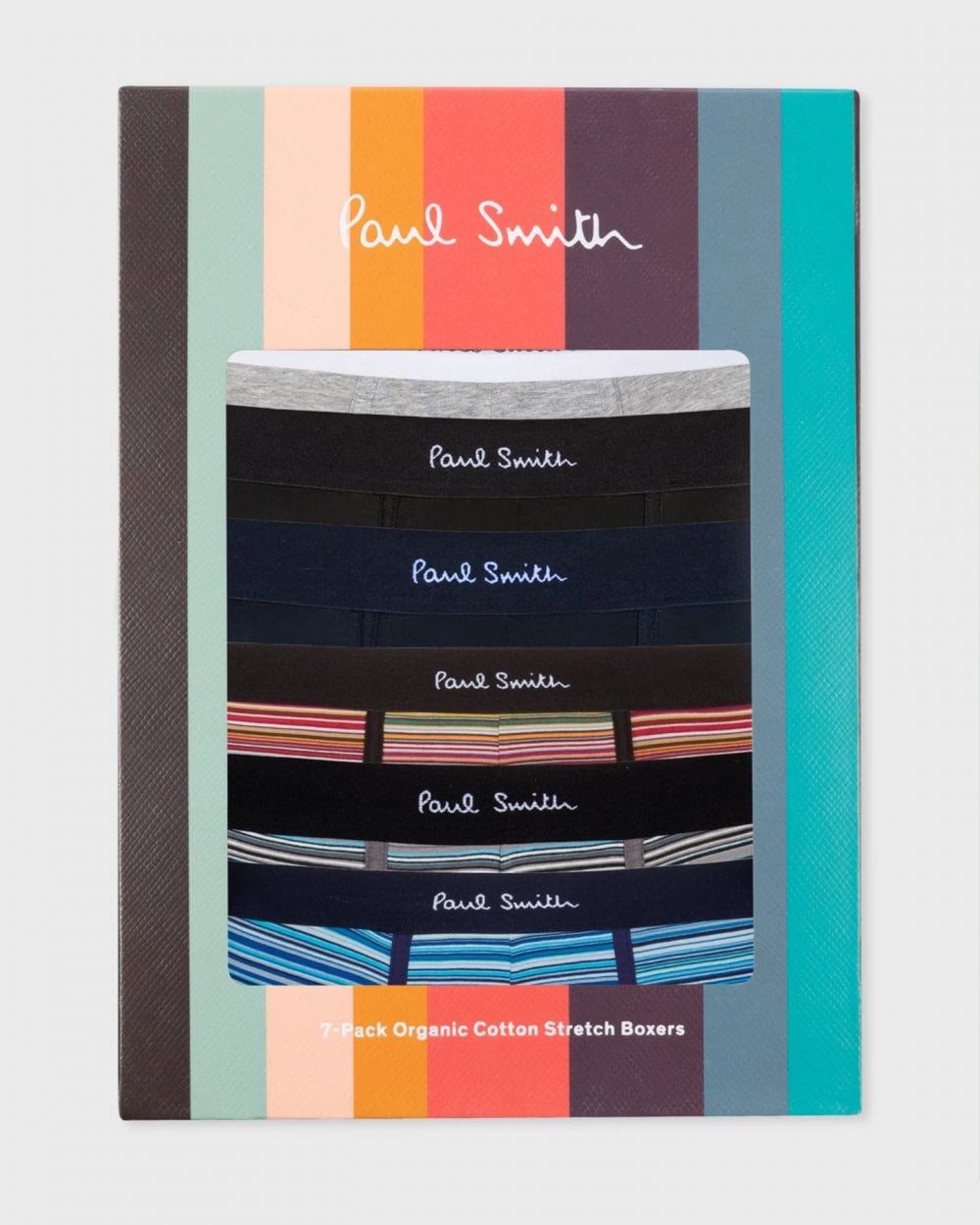 Paul Smith Paul Smith 7-Pack Mens Signature Stripe Mixed Trunks