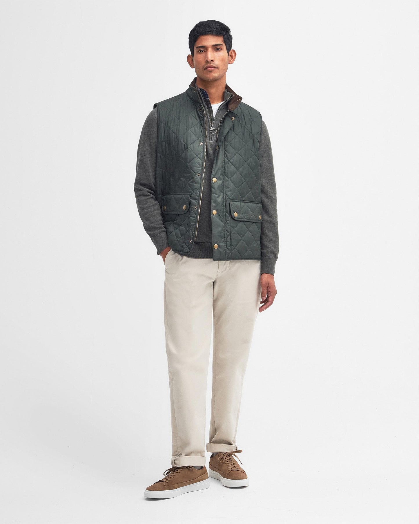 Barbour New Lowerdale Mens Gilet - Sage