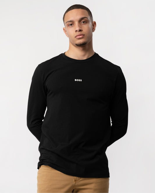BOSS Orange Tchark Mens Long Sleeve Stretch Cotton T-Shirt