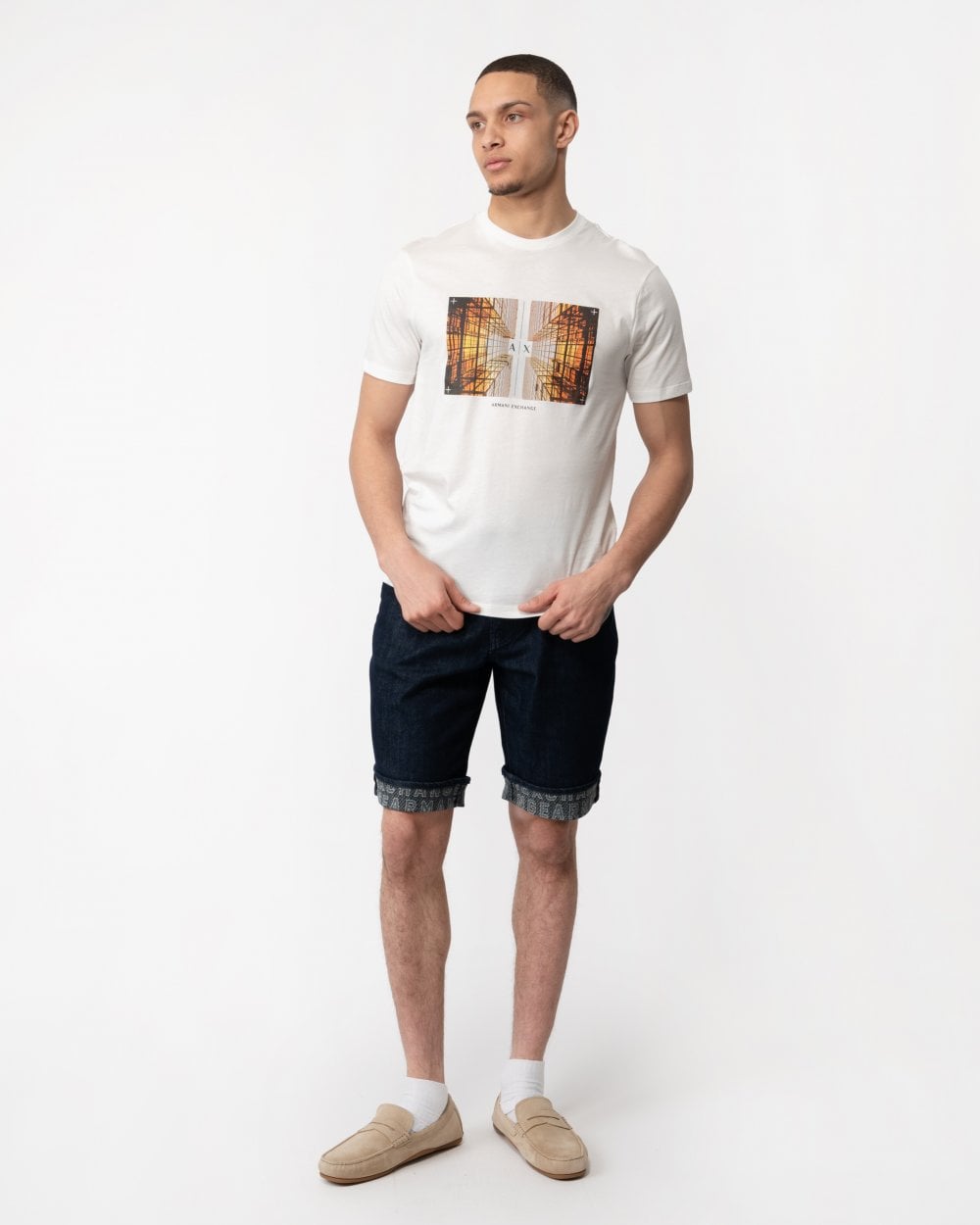 Armani Exchange Armani Exchange Mens Graphic Print T-Shirt