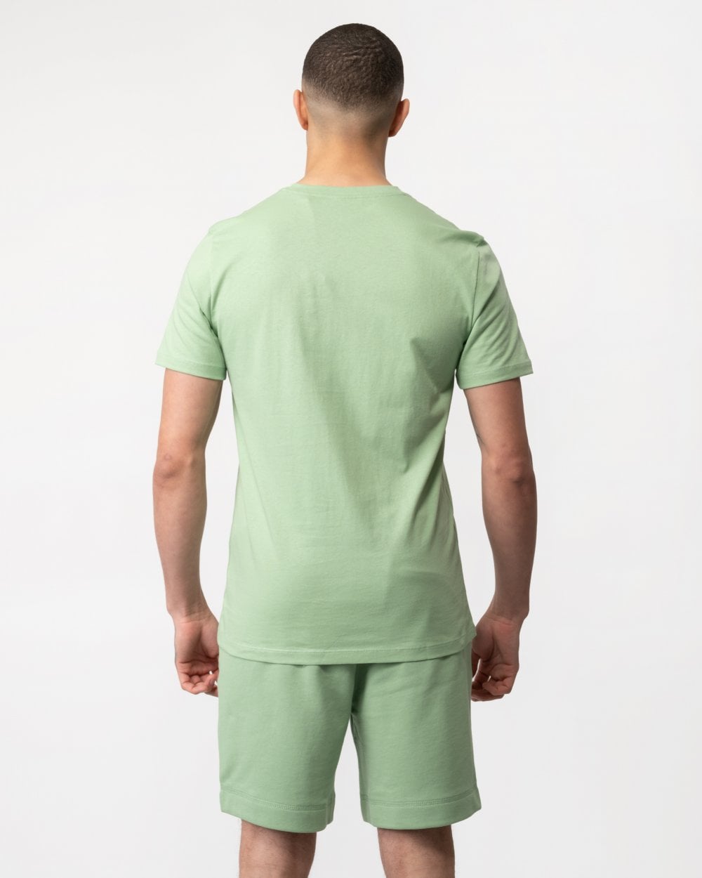 BOSS Orange Tales Mens Cotton-Jersey T-shirt With Logo Patch - Open Green 372