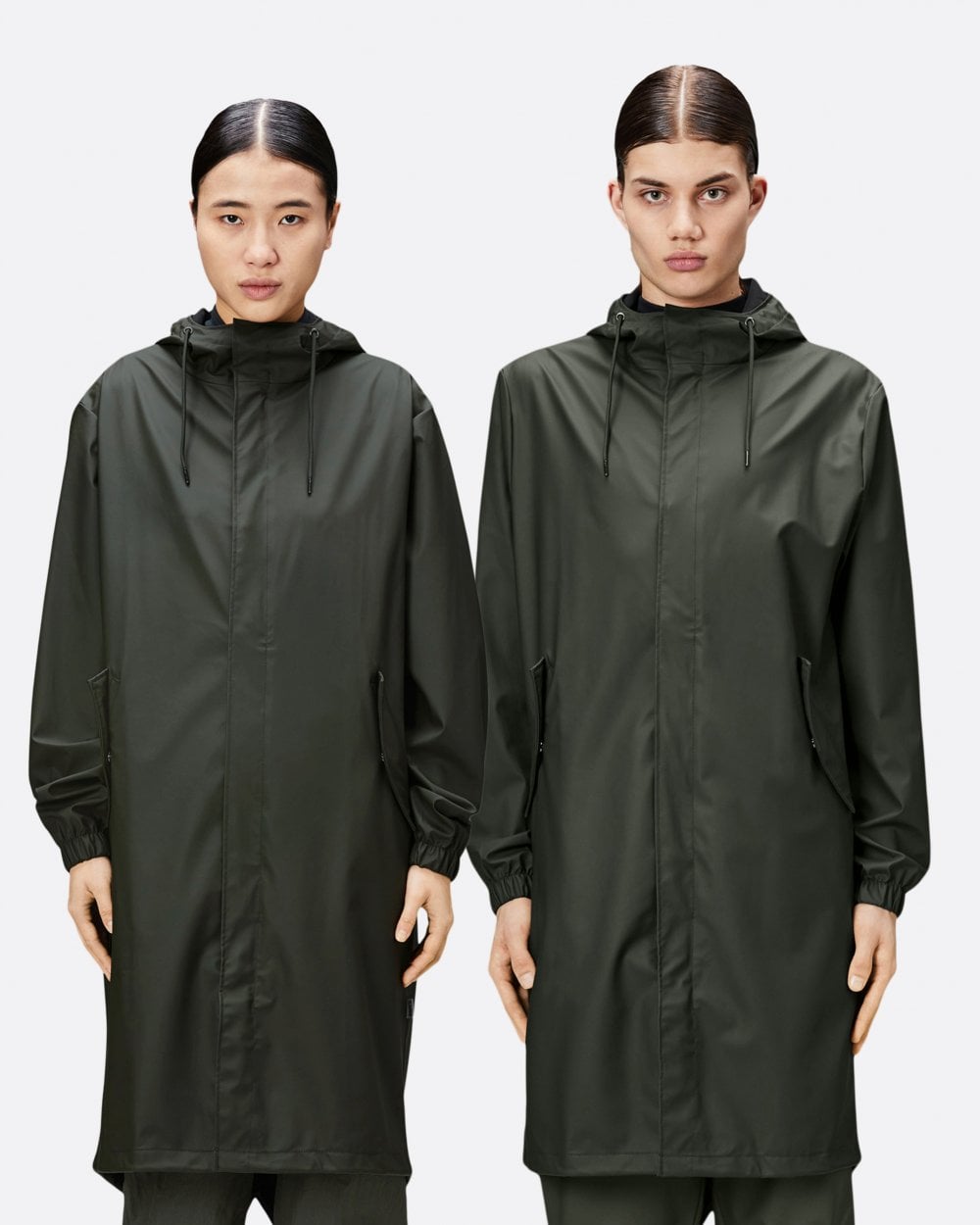 Rains Unisex Fishtail Parka - 03 Green