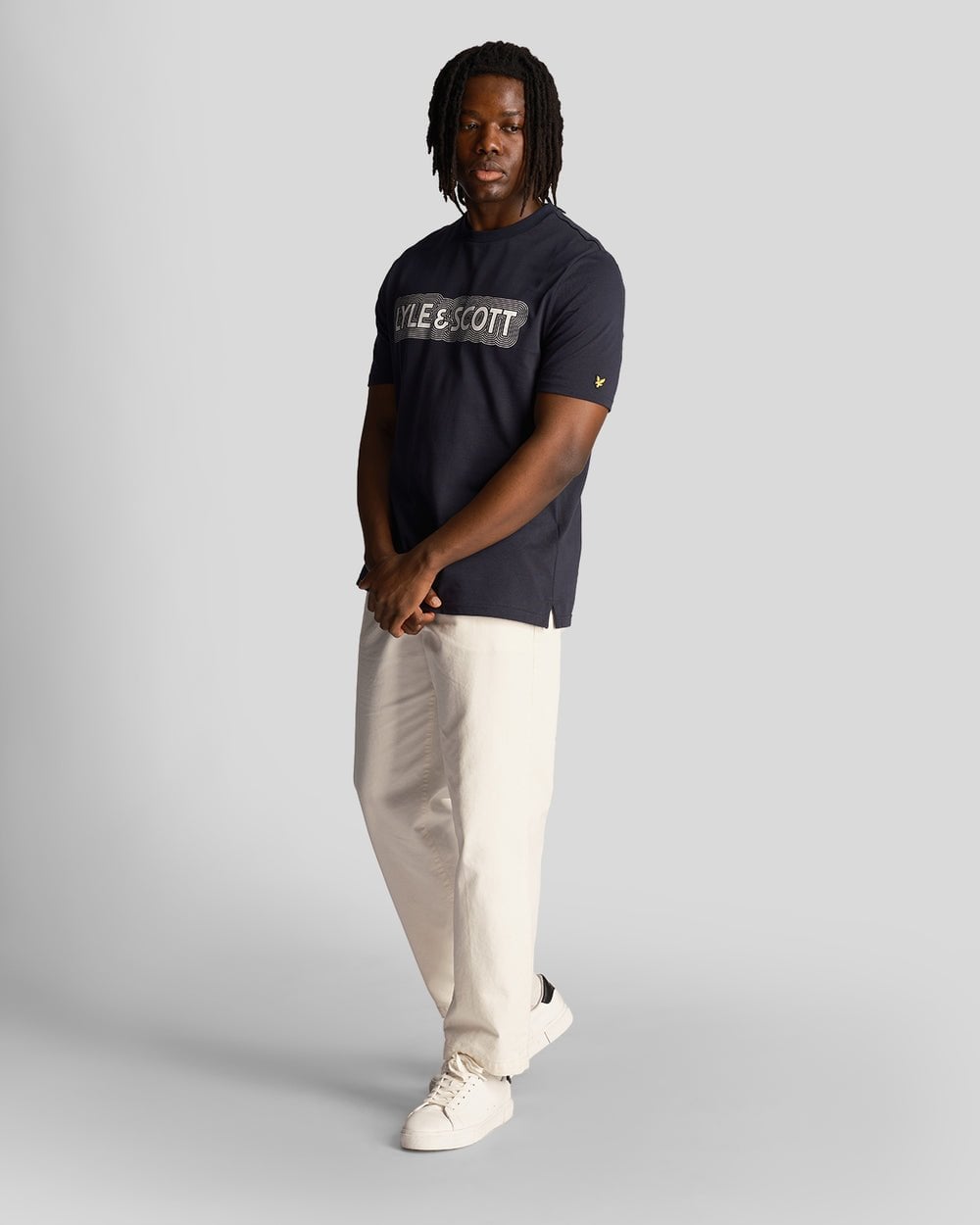 Lyle & Scott Vibrations Print Mens T-Shirt - Z271 Dark Navy