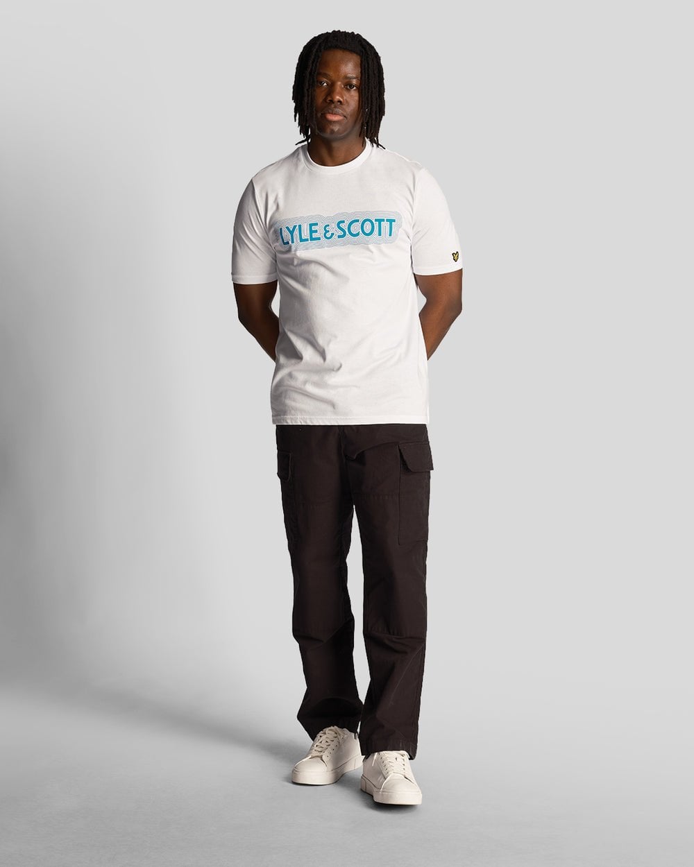 Lyle & Scott Vibrations Print Mens T-Shirt - 626 White