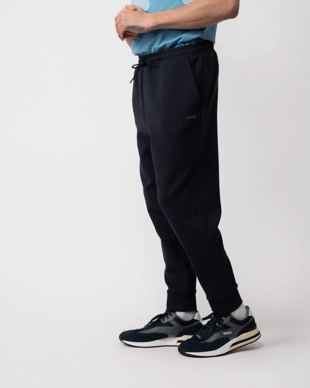 BOSS Green Hadiko Mens Cuffed Hem Joggers NOS - Dark Blue 402