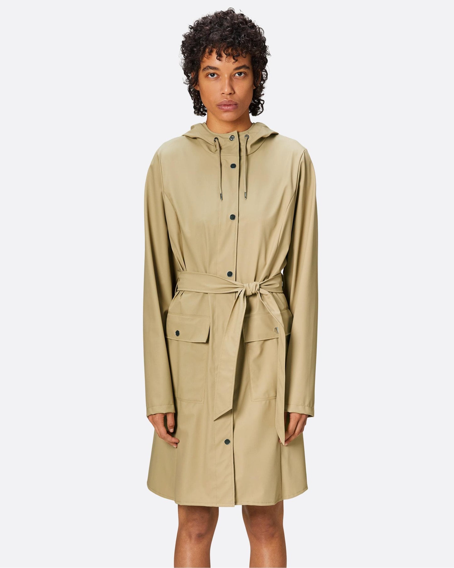 Rains Curve Womens Jacket - 24 Sand