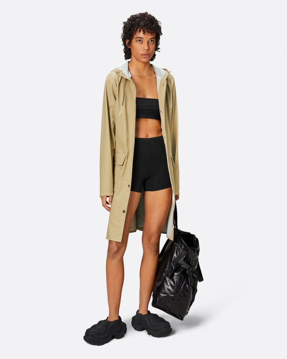 Rains Curve Womens Jacket - 24 Sand