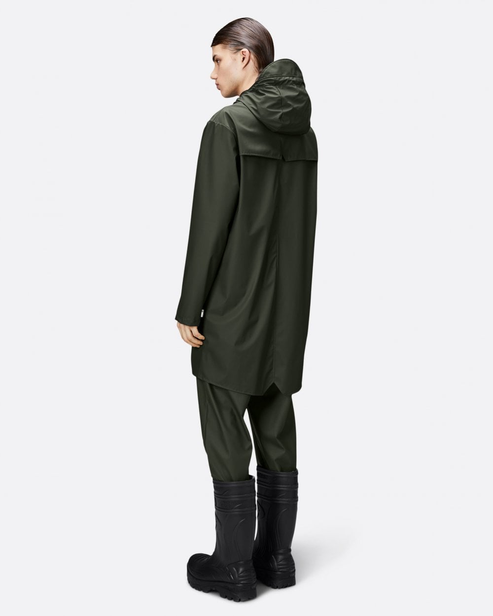 Rains Long Unisex Jacket - 03 Green