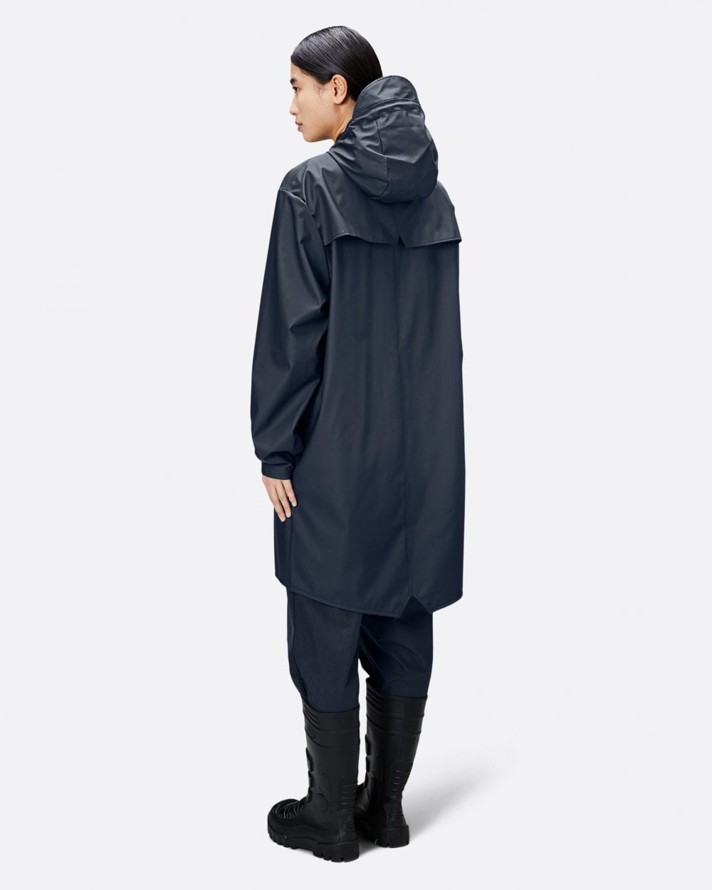 Rains Long Unisex Jacket - 47 Navy