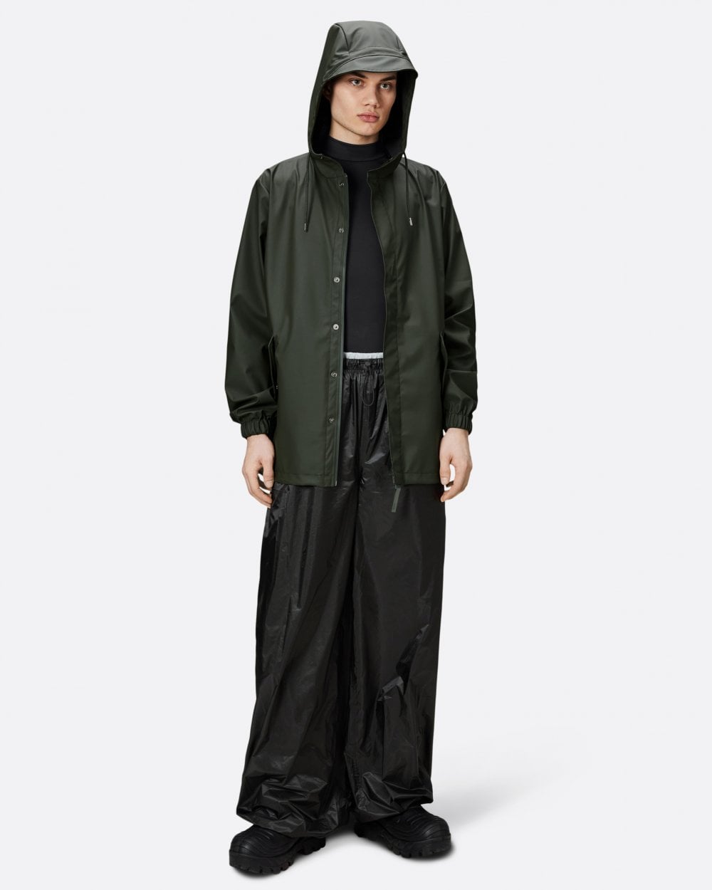 Rains Unisex Fishtail Jacket - 03 Green