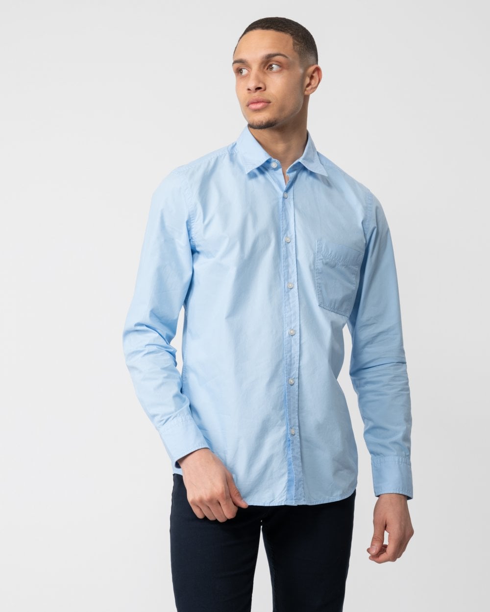 BOSS Orange Relegant 6 Mens Regular Fit Long Sleeve Organic Cotton Poplin Shirt