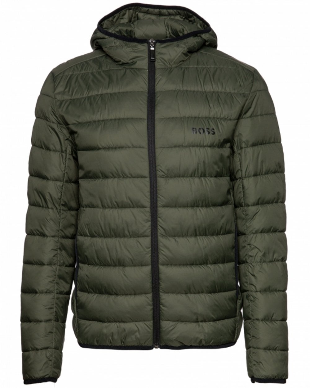 BOSS Green J Thor Mens Water-Repellent Puffer Jacket With Branded Trims