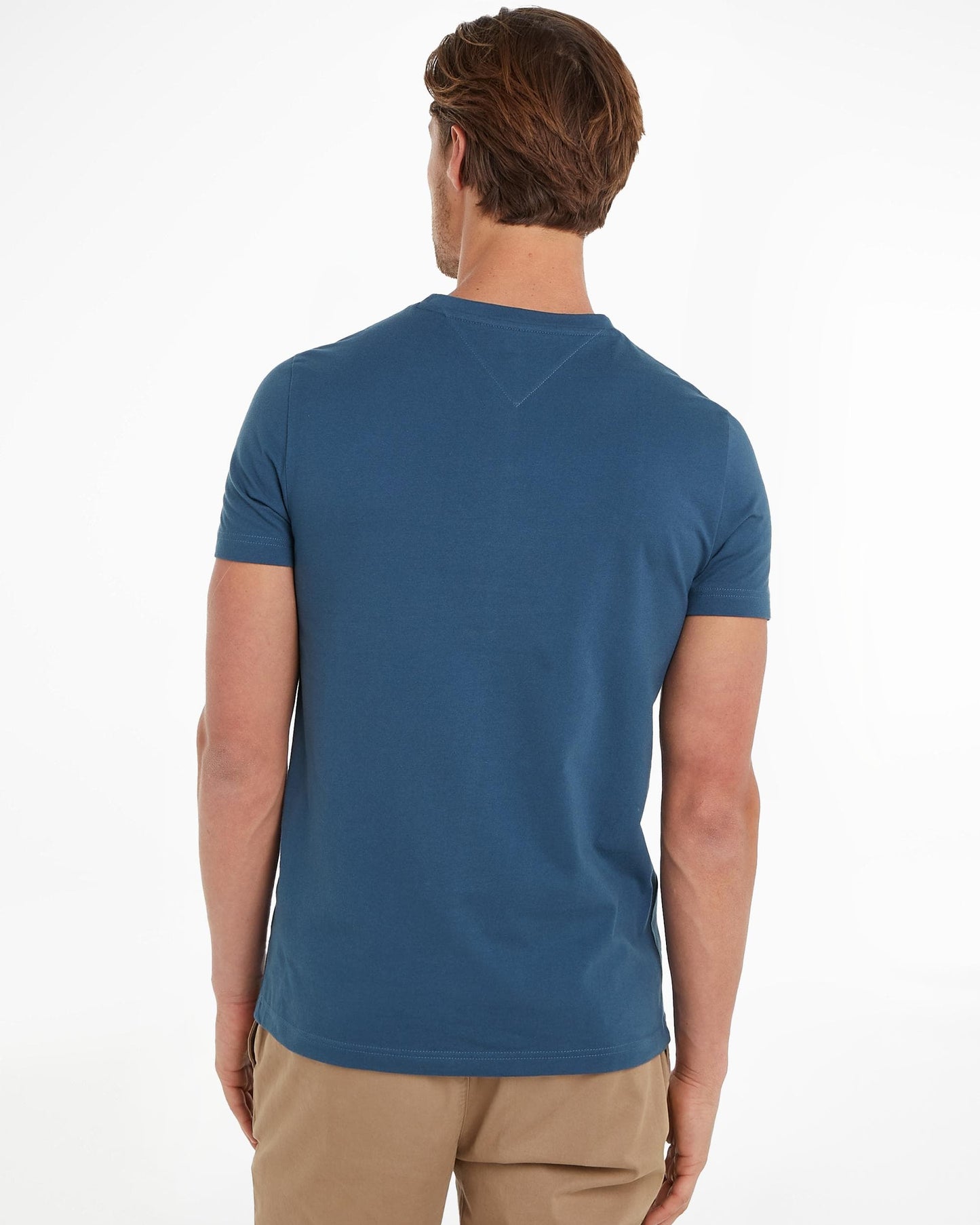 Tommy Hilfiger Tommy Logo Basic Mens T-Shirt - Aegean Sea