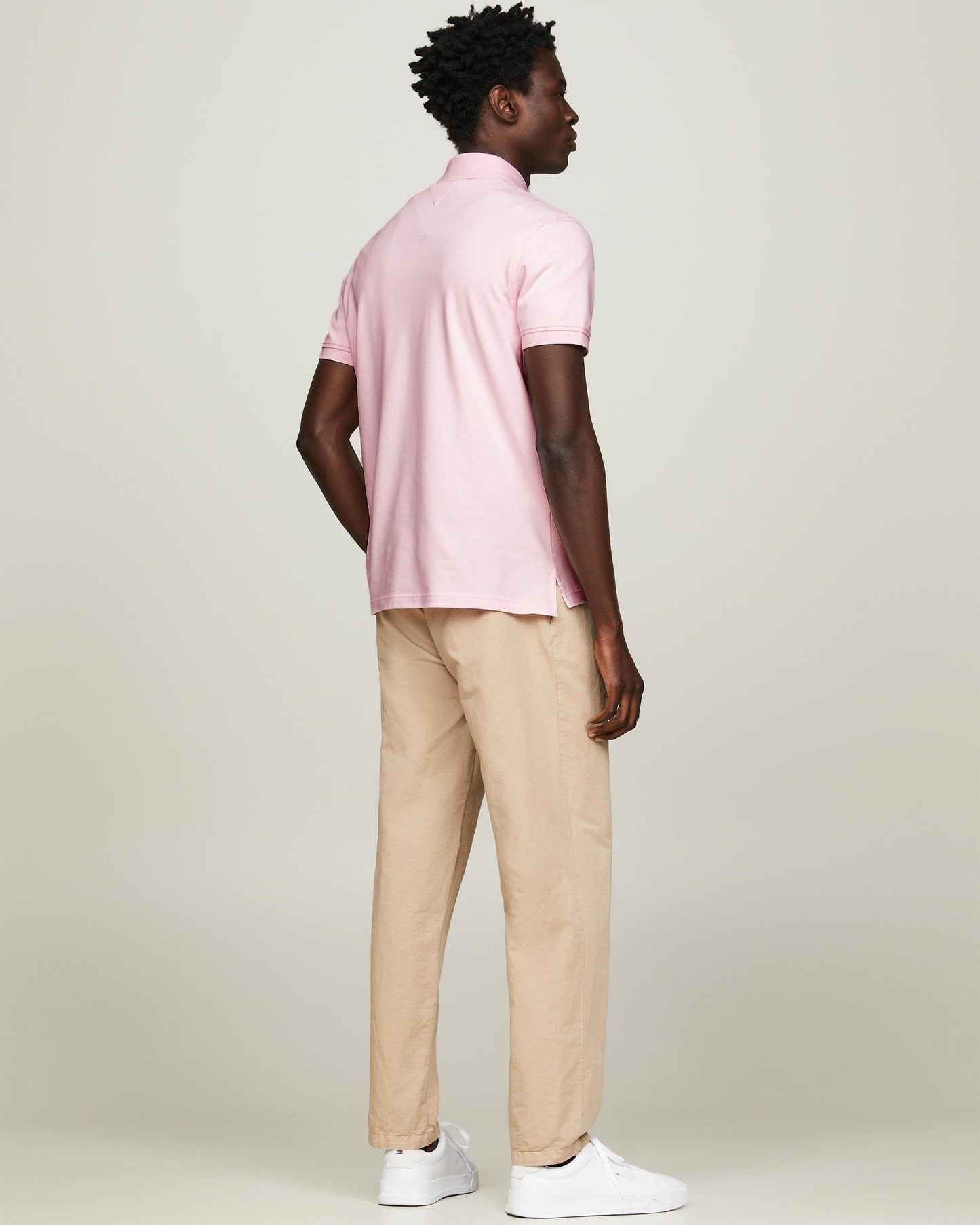 Tommy Hilfiger 1985 Regular Fit Mens Polo - Light Pink