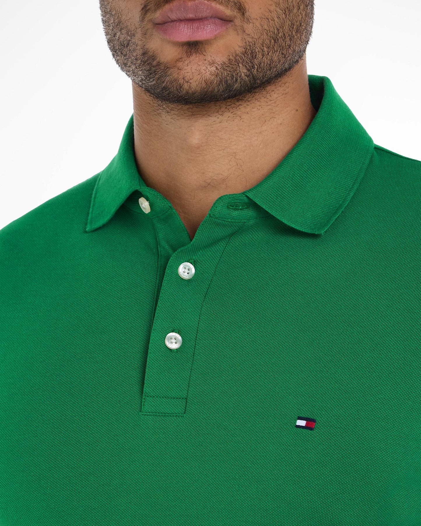 Tommy Hilfiger Core 1985 Slim Mens Polo Shirt - Nouveau Green