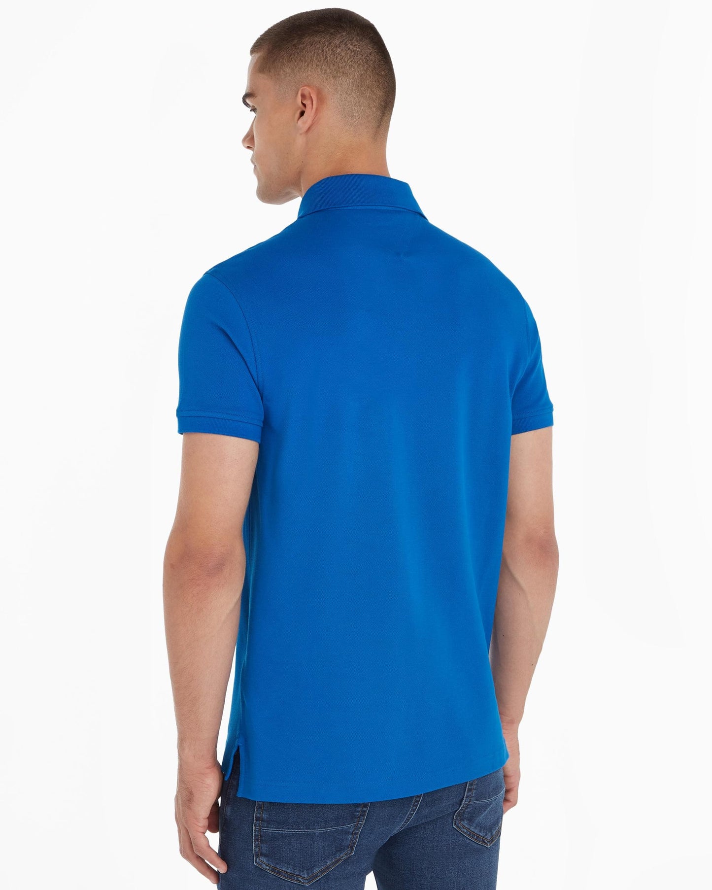 Tommy Hilfiger Core 1985 Slim Mens Polo Shirt - Vibrant Indigo
