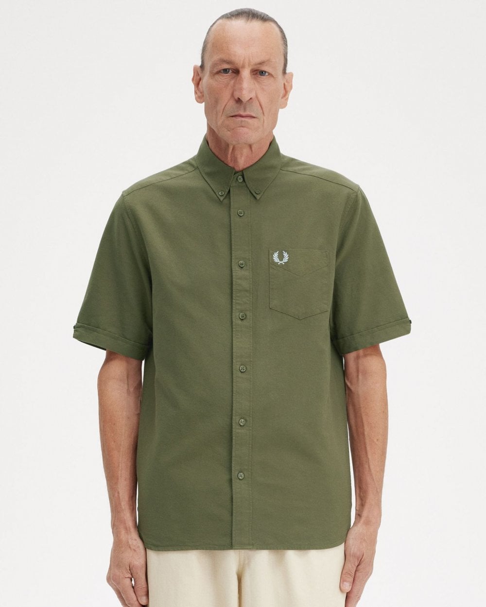 Fred Perry Mens Short Sleeve Oxford Shirt