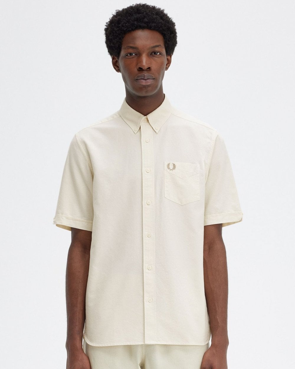 Fred Perry Mens Short Sleeve Oxford Shirt