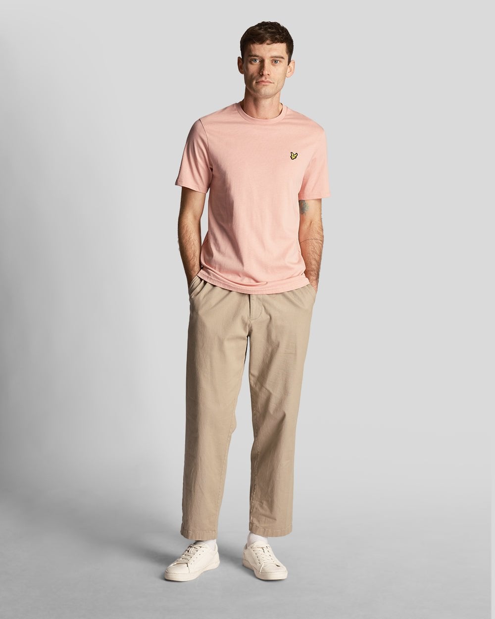 Lyle & Scott Plain Mens T-Shirt TS400VOG - X238 Palm Pink