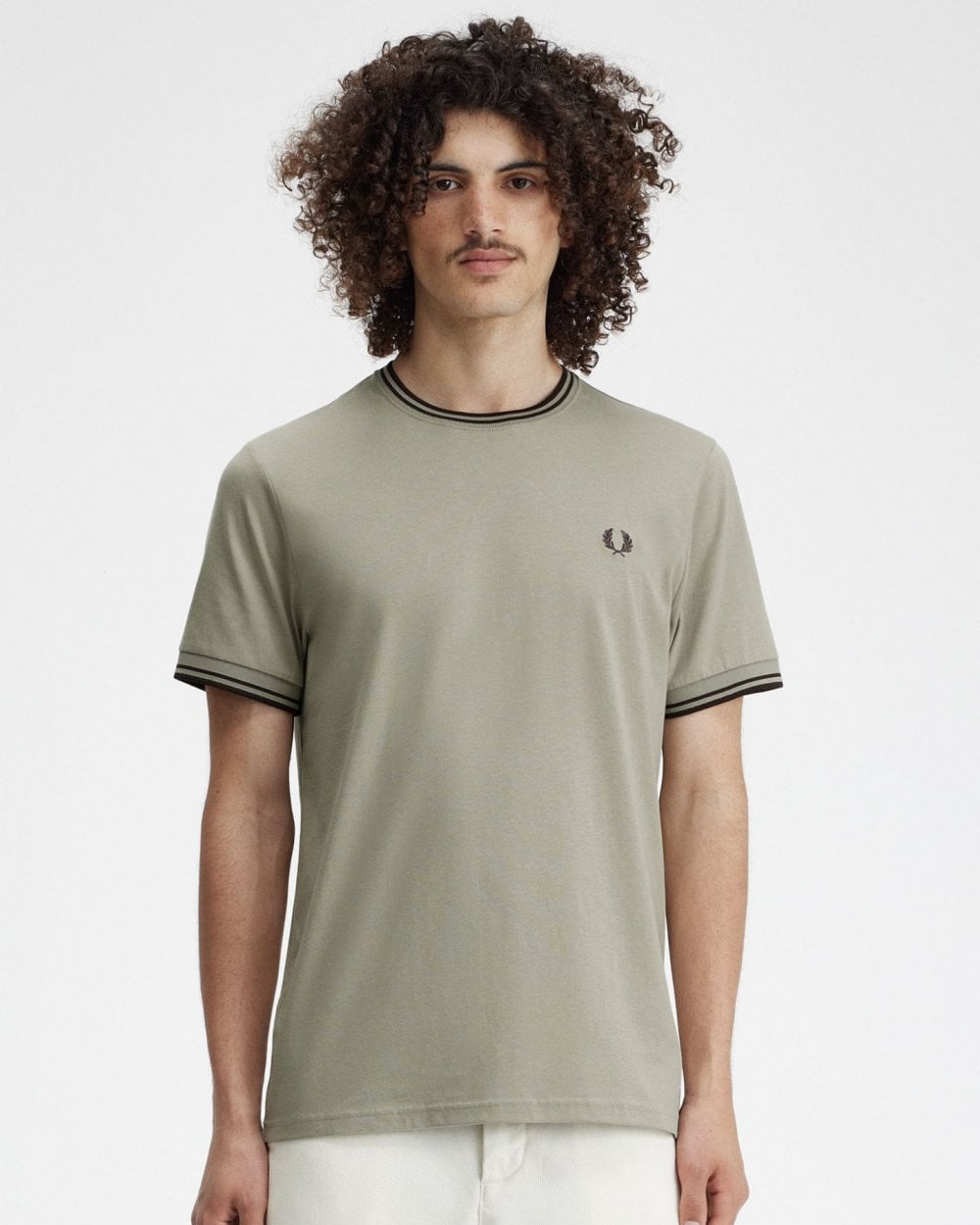 Fred Perry Mens Twin Tipped T-Shirt