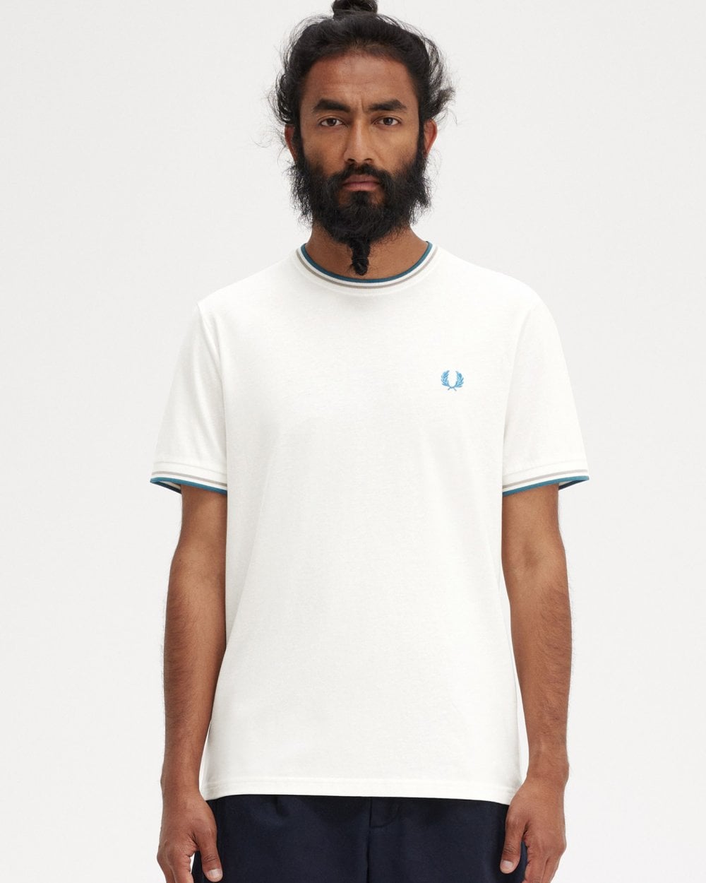 Fred Perry Mens Twin Tipped T-Shirt
