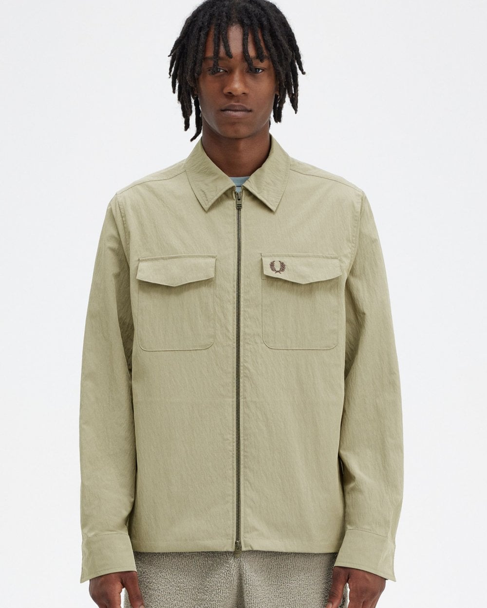 Fred Perry Mens Zip Overshirt