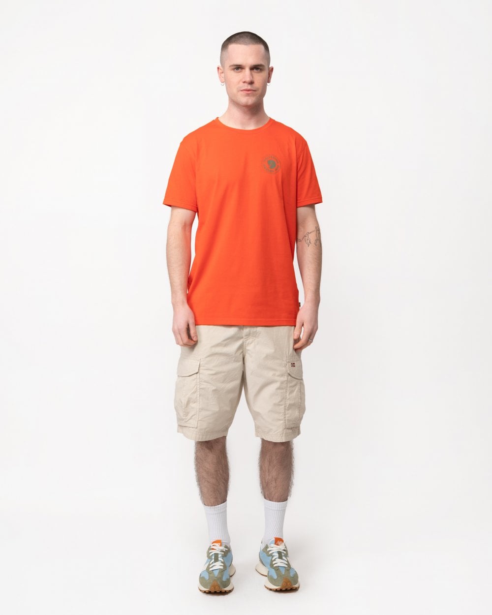 Fjallraven 1960 Logo Mens T-Shirt - Flame Orange 214