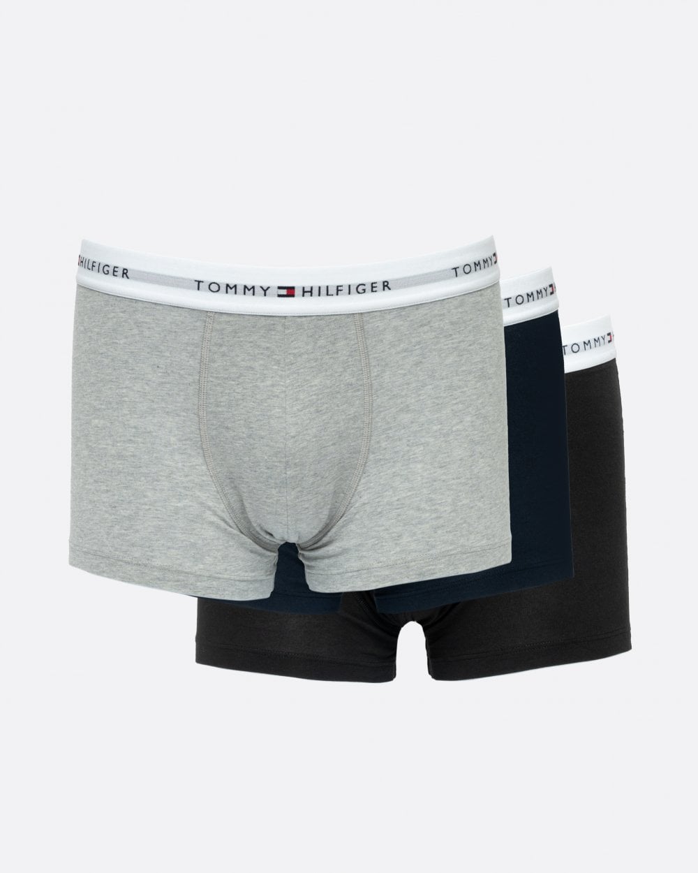 Tommy Hilfiger 3 Pack Mens Contrast Trunks