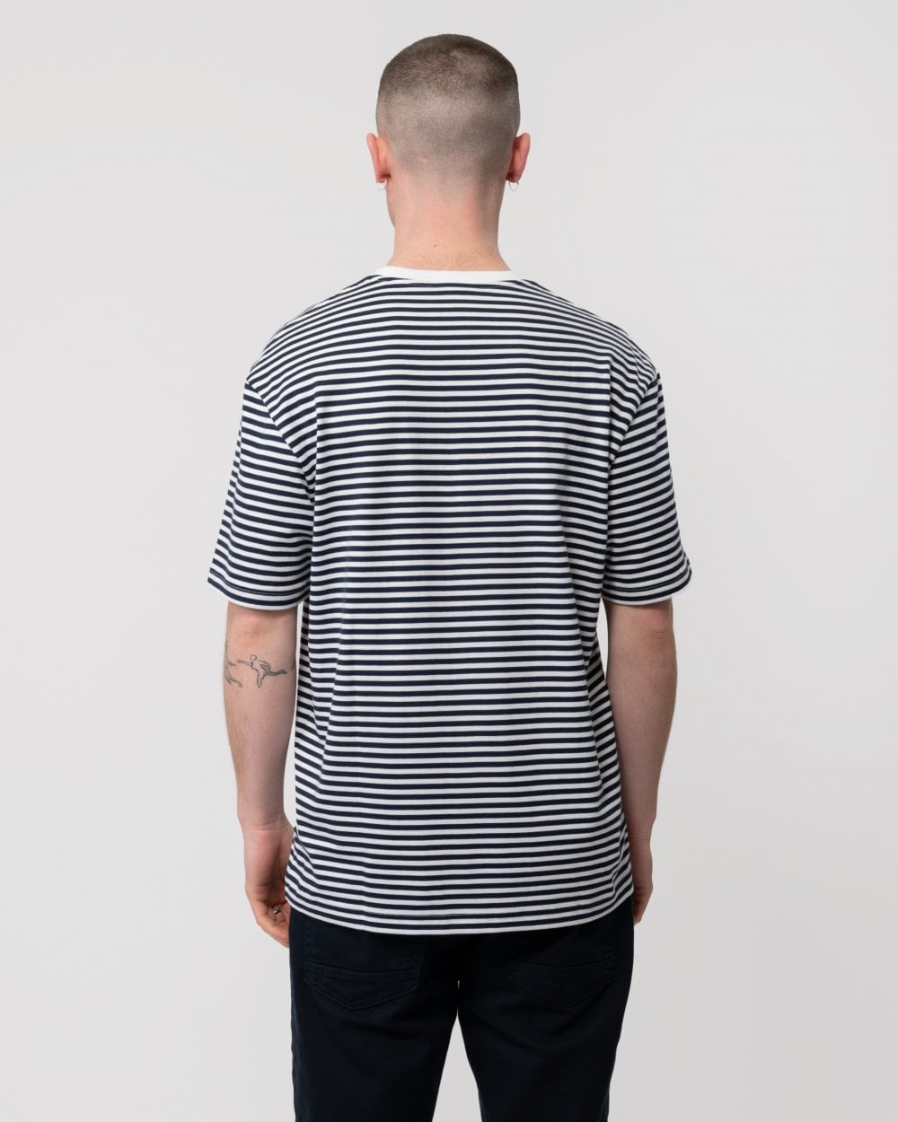 Lacoste Lacoste Mens Striped Crew Neck T-Shirt