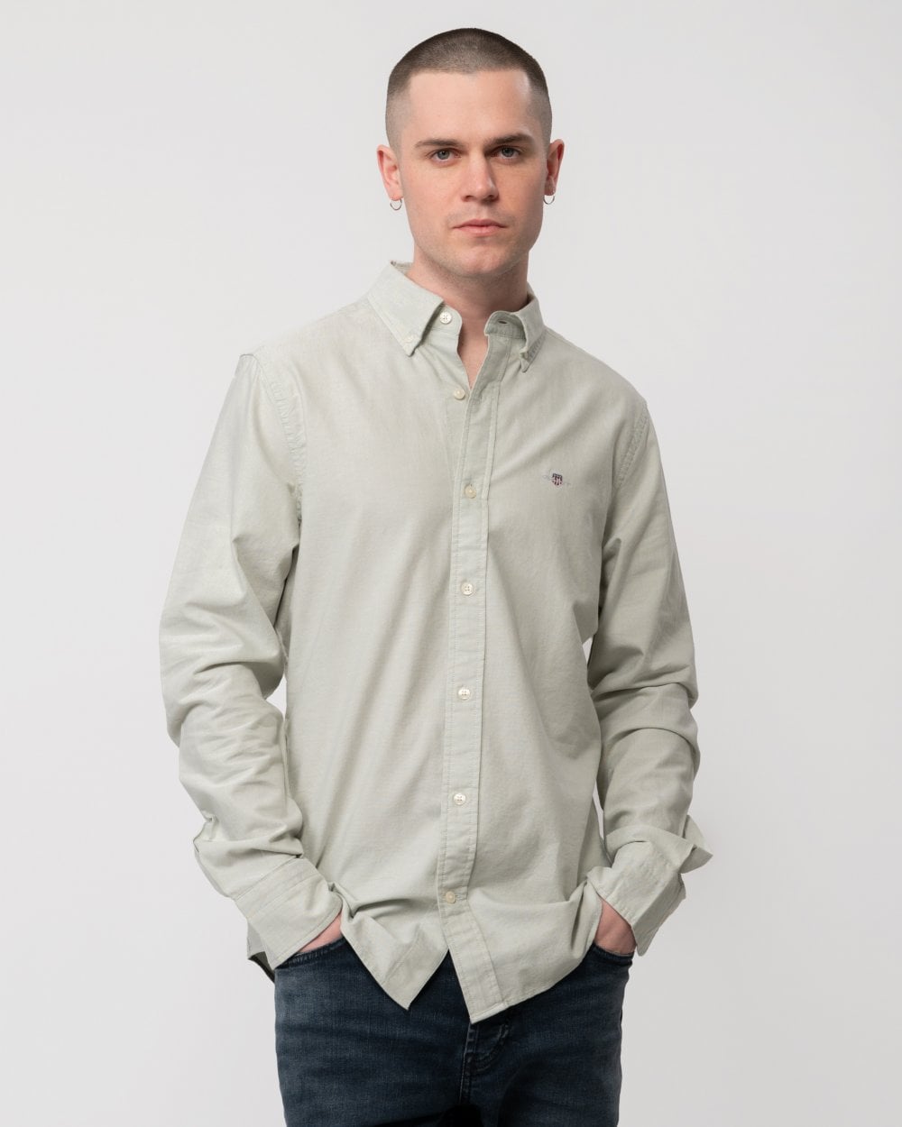 GANT Mens Slim Fit Long Sleeve Oxford Shirt