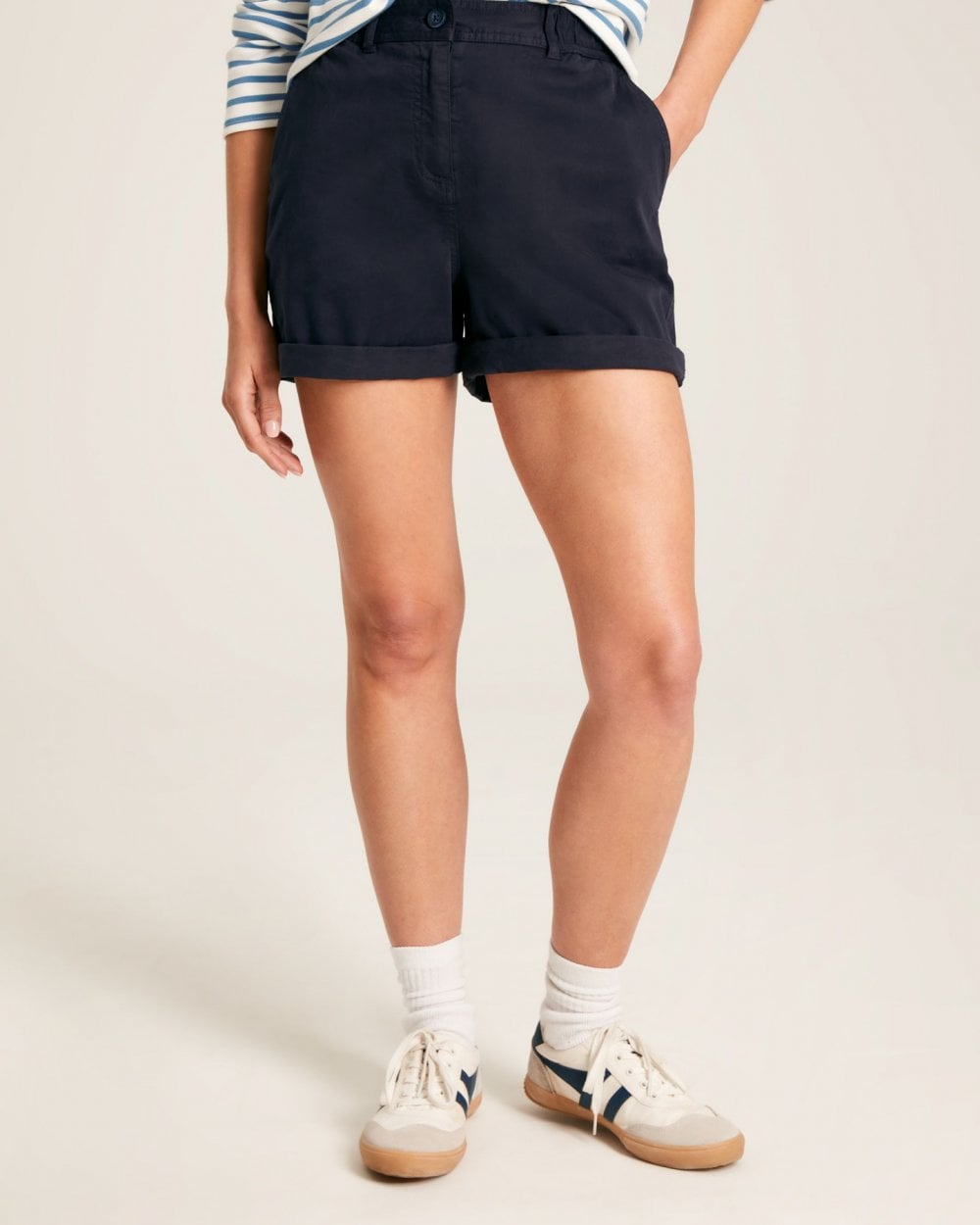 Joules Womens Elastic Waist Chino Shorts 224346