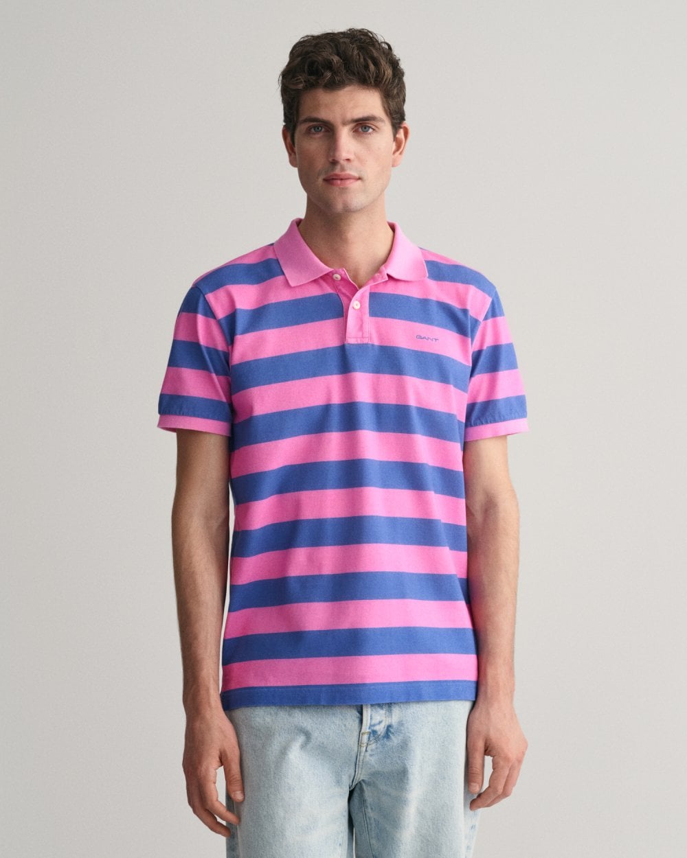 GANT Mens Heavy Washed Stripe Polo