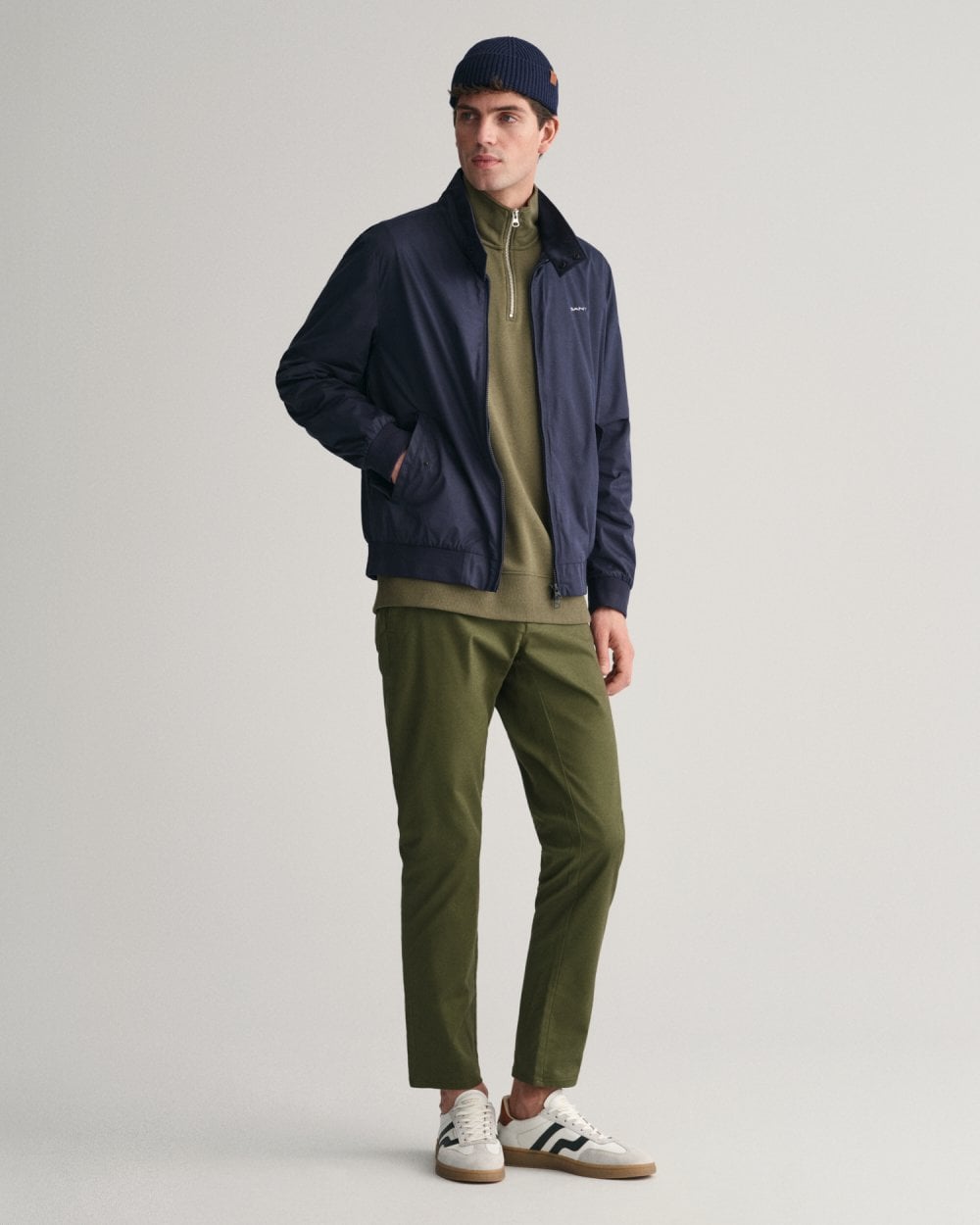 GANT Mens Lightweight Harrington Jacket - 433 Evening Blue