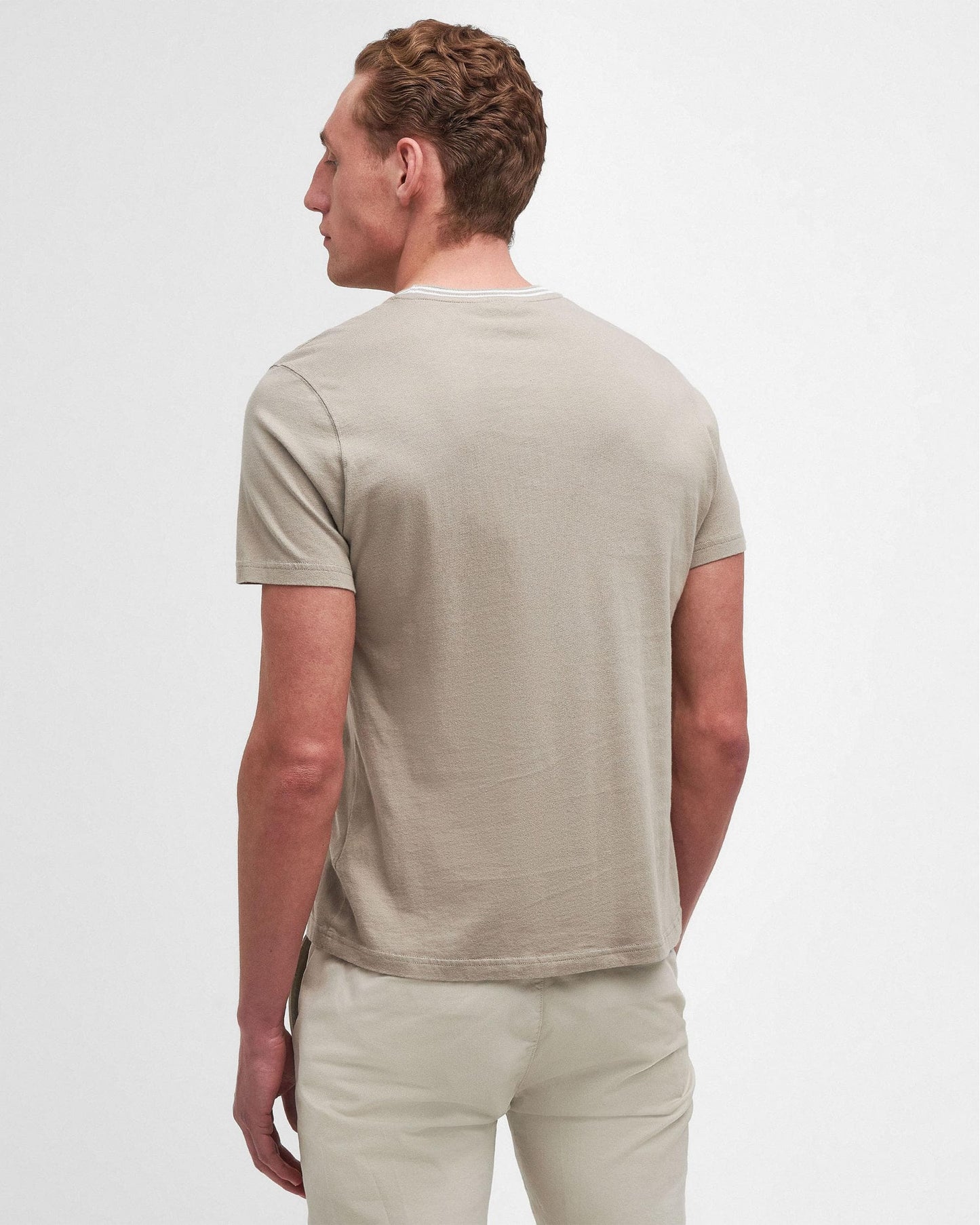 Barbour Austwick Mens T-Shirt - Concrete