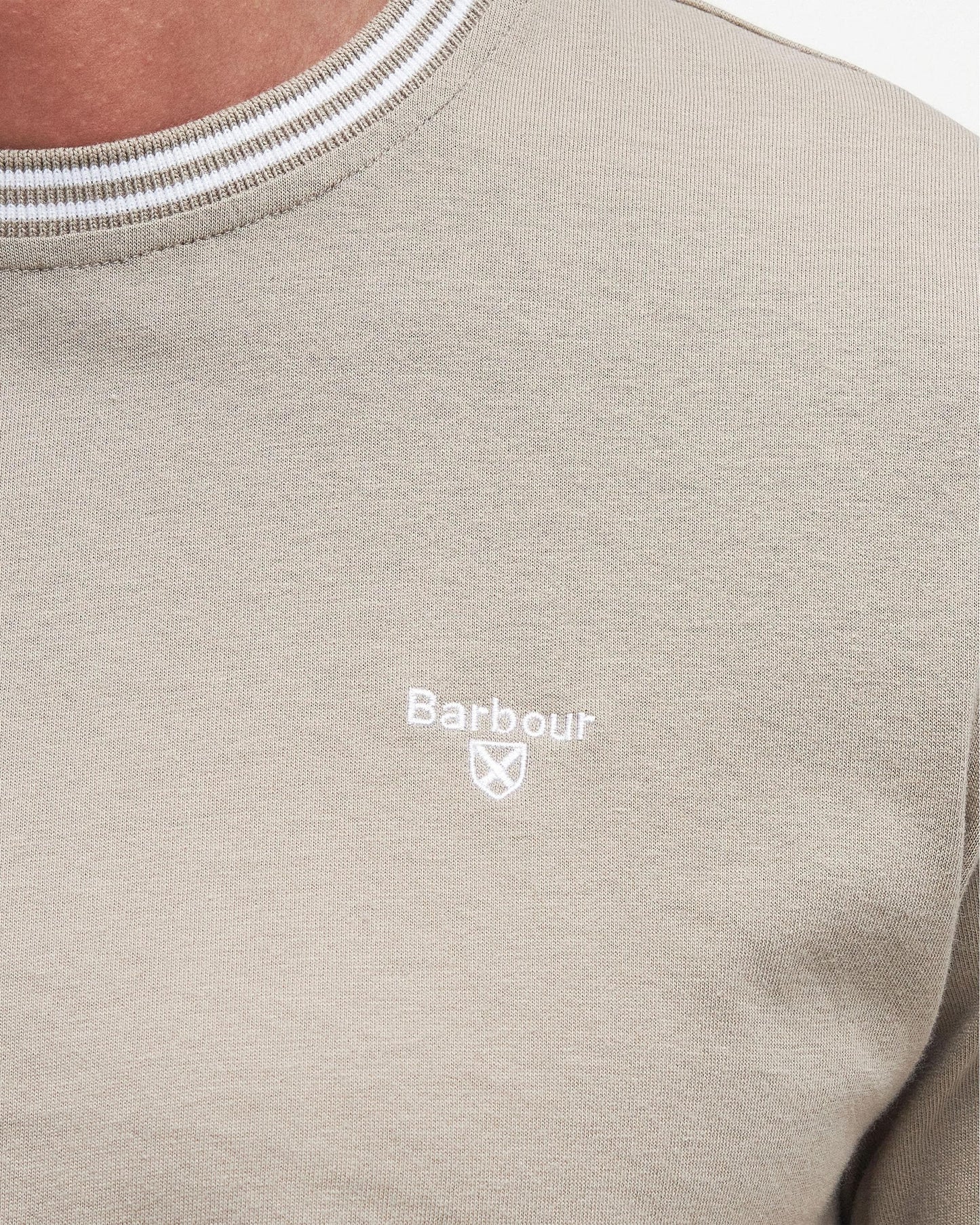 Barbour Austwick Mens T-Shirt - Concrete