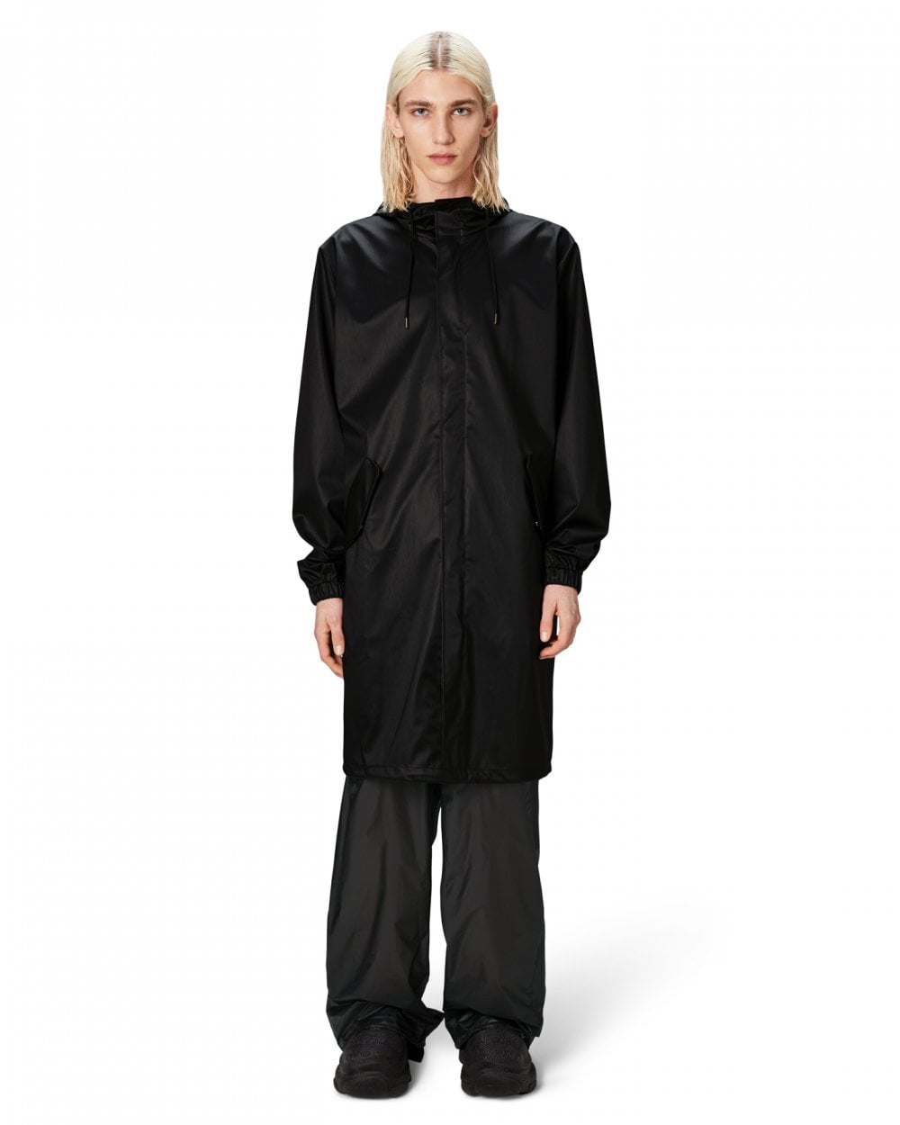 Rains Unisex Fishtail Parka - 84 Black Grain