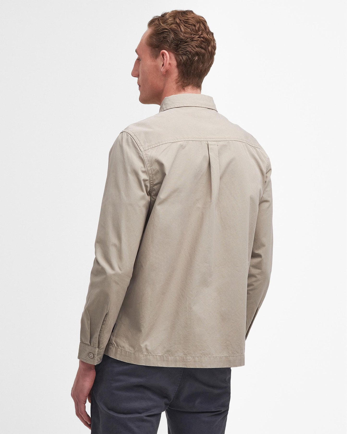 Barbour Castlebay Mens Garment Dyed Overshirt - Concrete