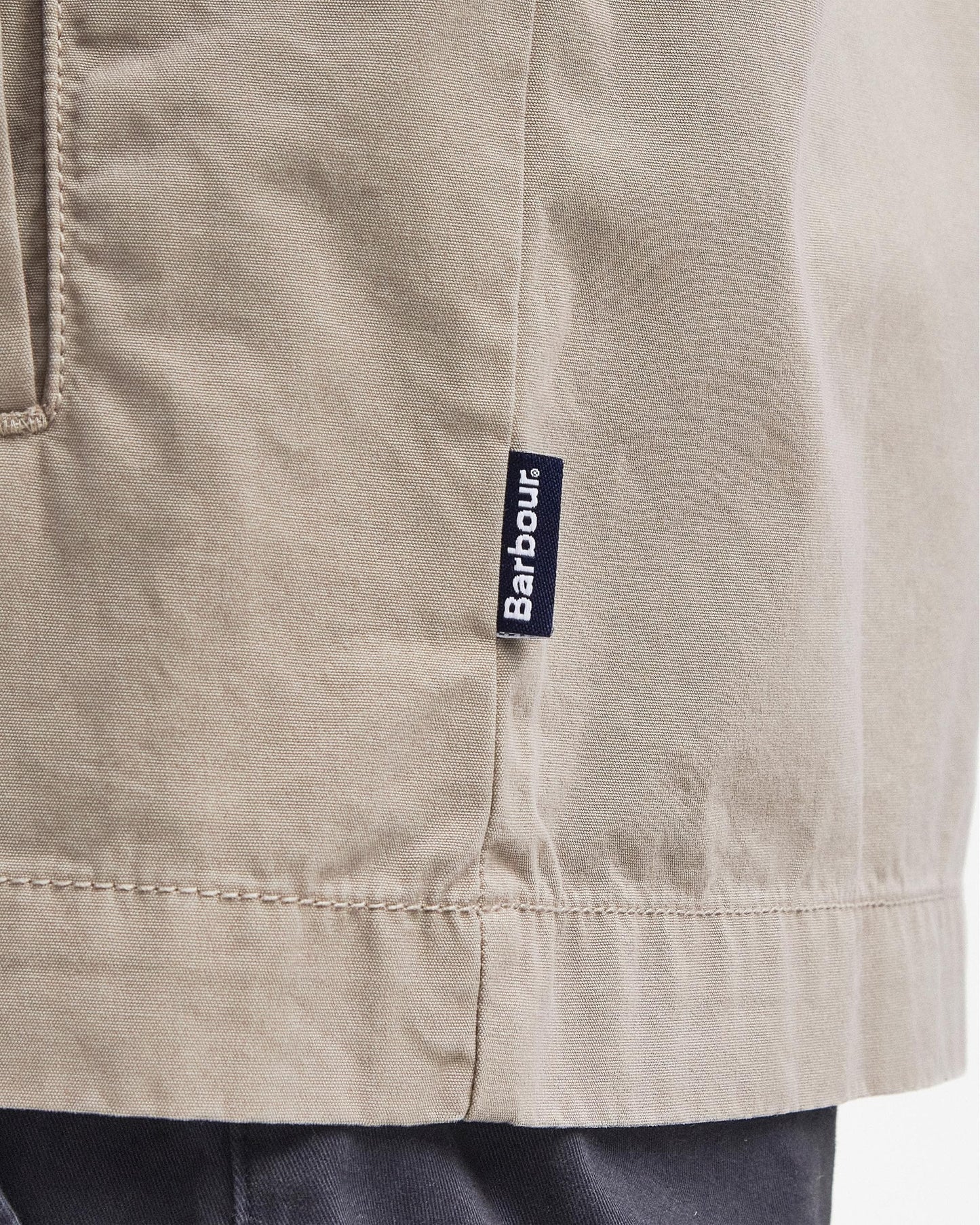 Barbour Castlebay Mens Garment Dyed Overshirt - Concrete