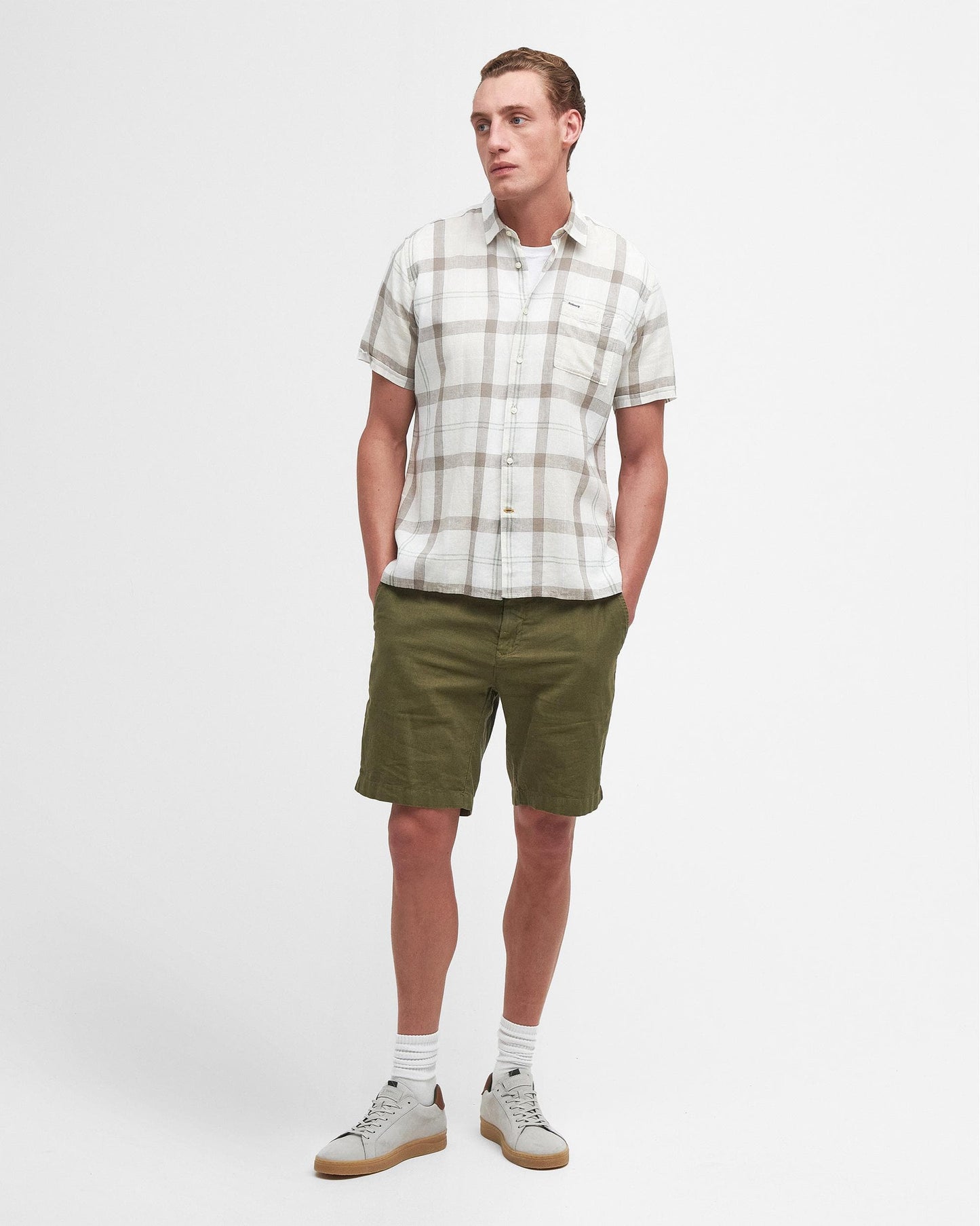 Barbour Croft Mens Summer Shirt - Saltmarsh Tartan