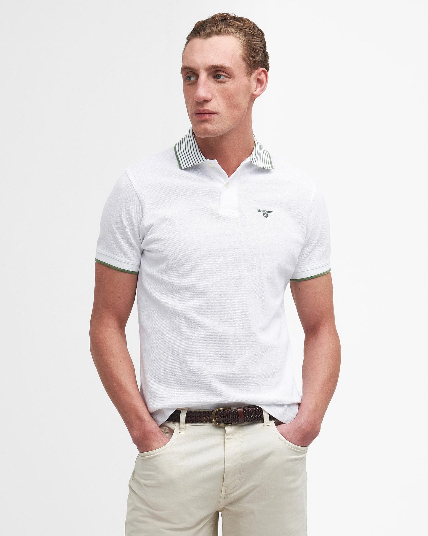 Barbour Denwick Mens Tailored Polo Shirt